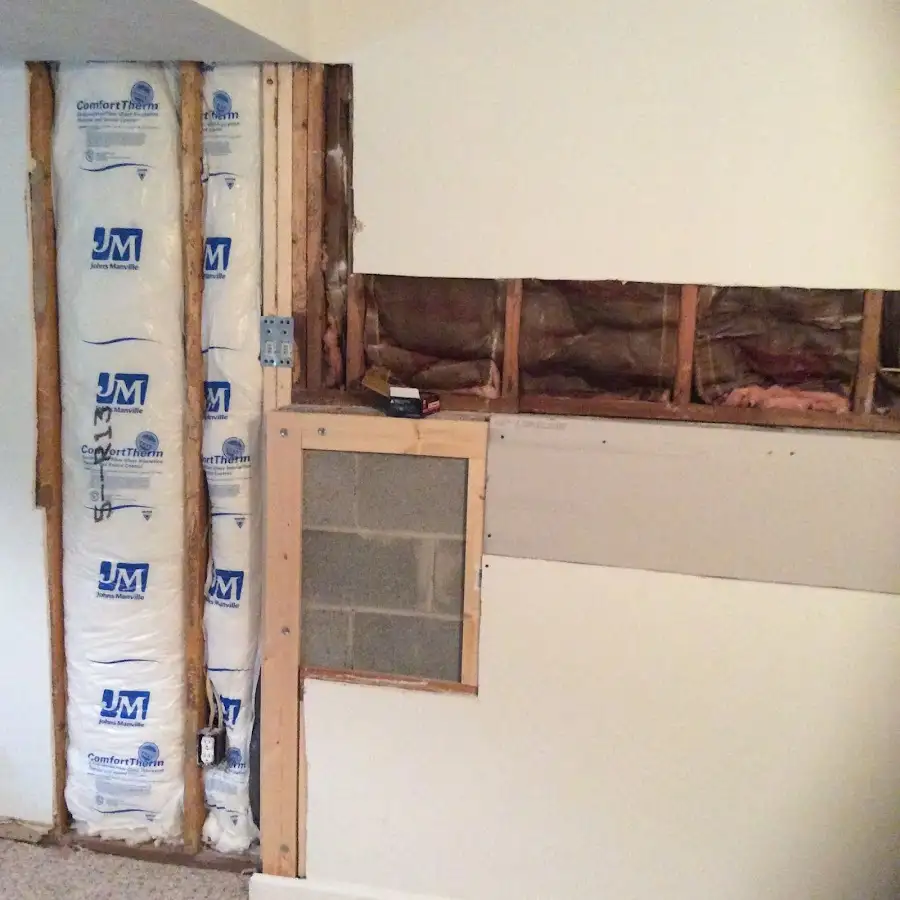 Wall insulation replacement during Contents Cleaning & Restoration in Lockhart